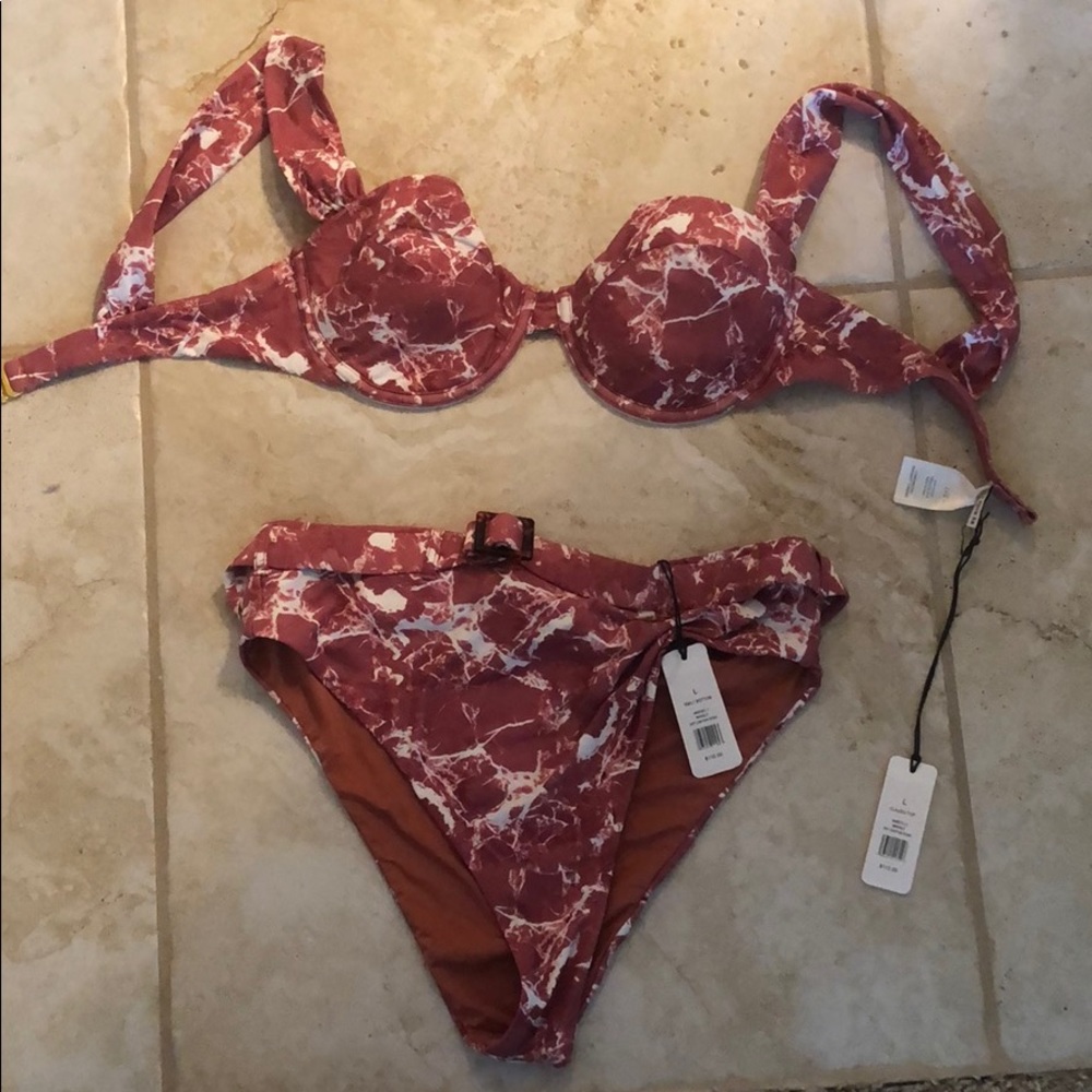 We wore what marble bikini